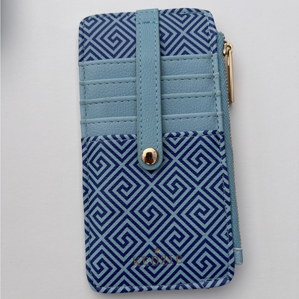 Kedzie Solstice Convertible Sling Crossbody Bag with Card Case Wallet, Sky Blue - Picture 7 of 8